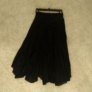 Black Ankle-Length Skirt